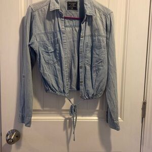 Abercrombie & Fitch Light Blue Denim Shirt